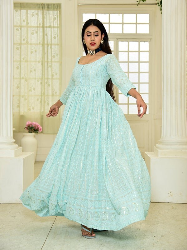 Gown sky clearance blue