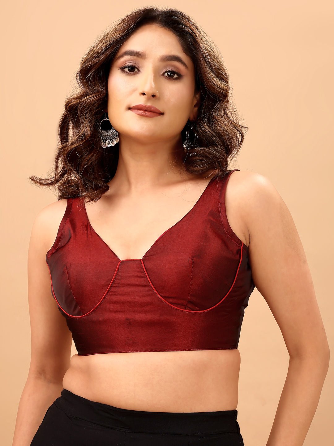 Kaveri Maroon Blouse