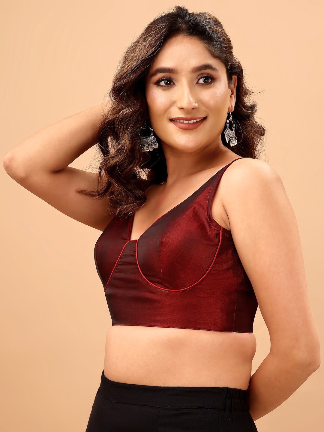 Kaveri Maroon Blouse