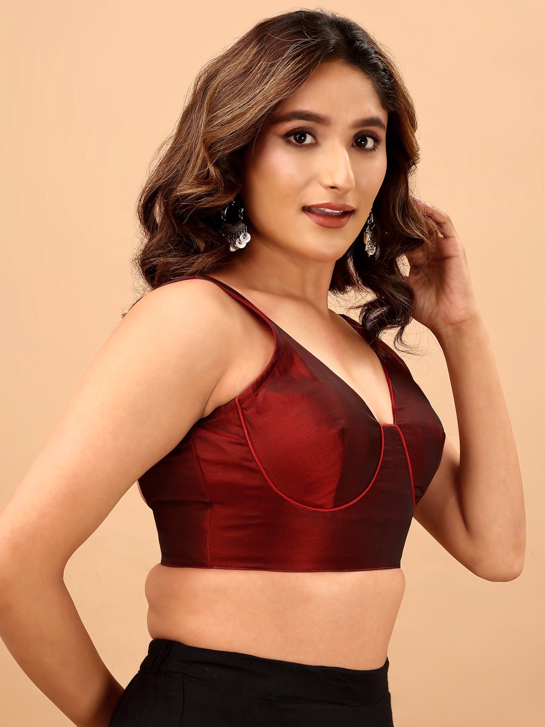 Kaveri Maroon Blouse