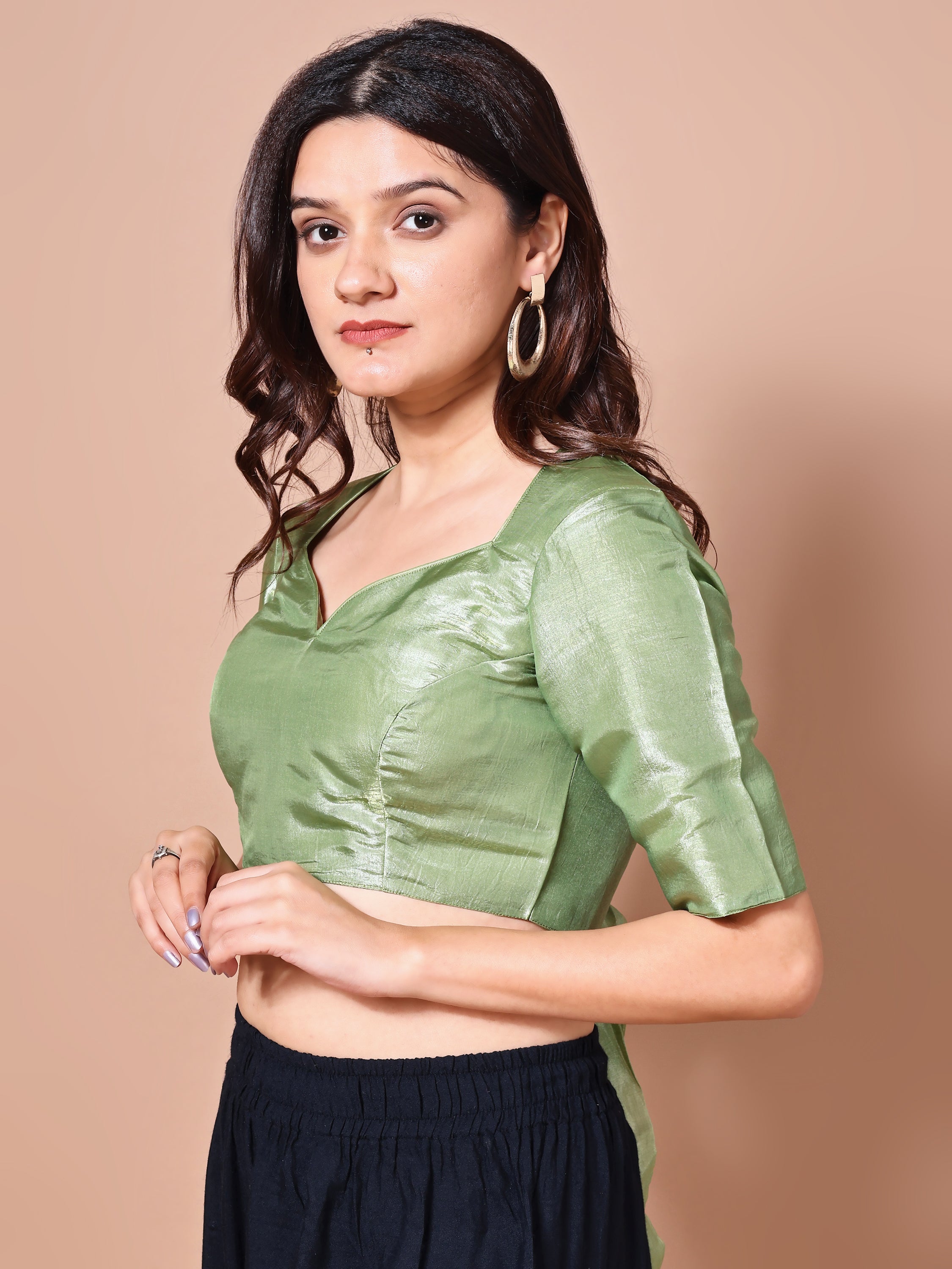 Nayra Green Blouse