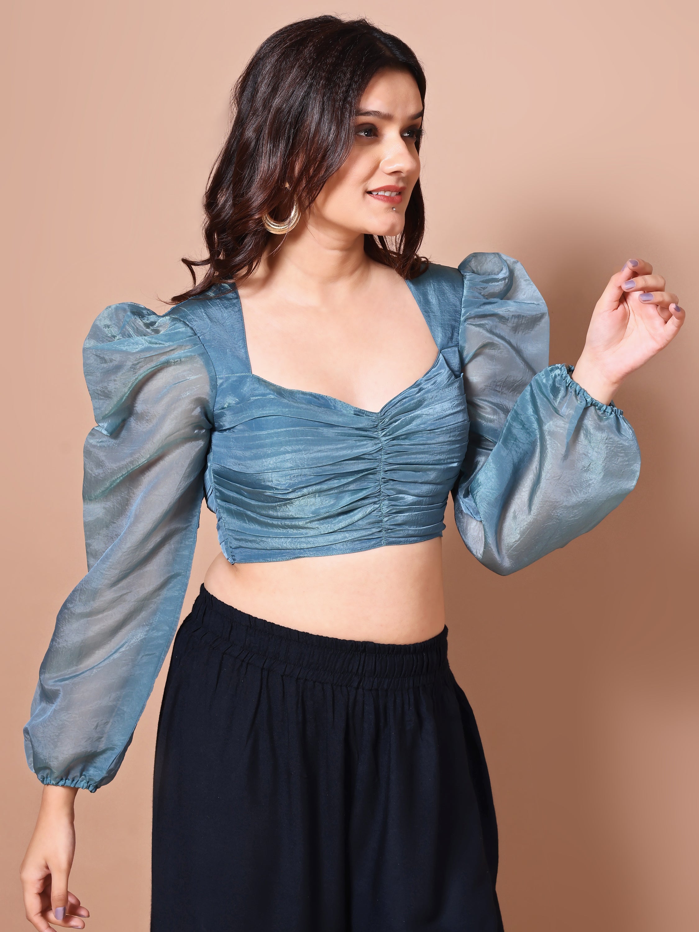 Nayra Ice Blue blouse