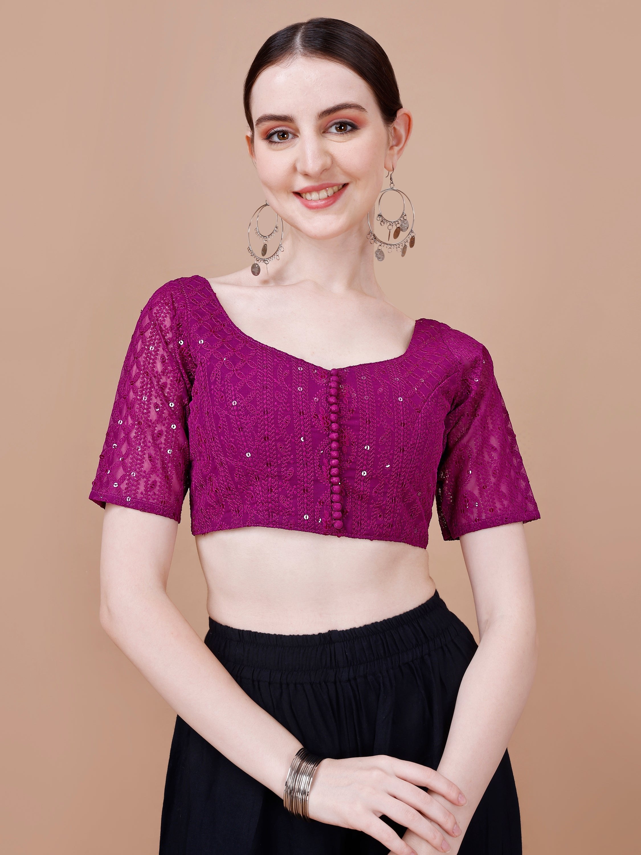 Aneri Sleeve Lakhnavi Blouse