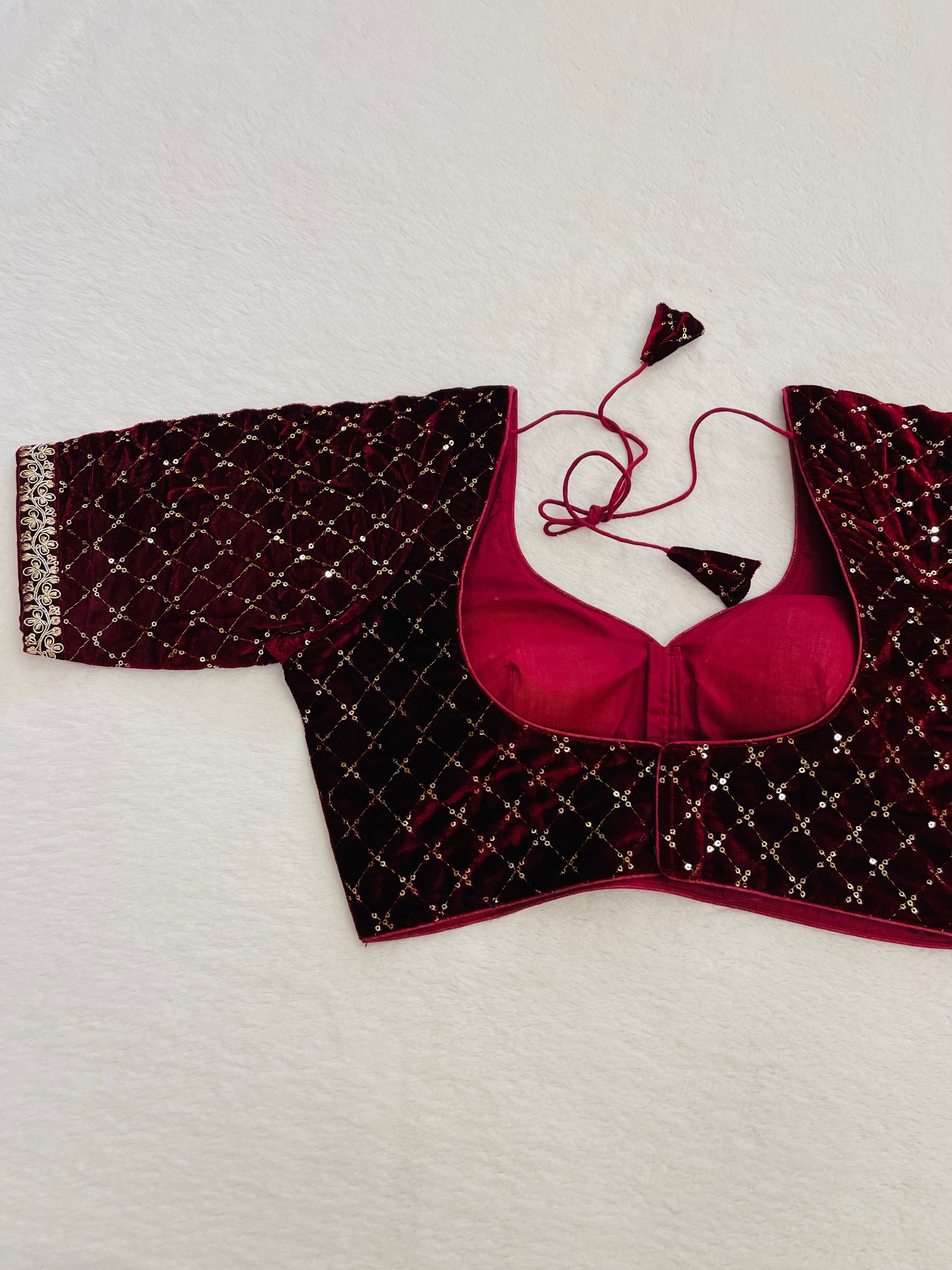 Mystic Maroon Blouse