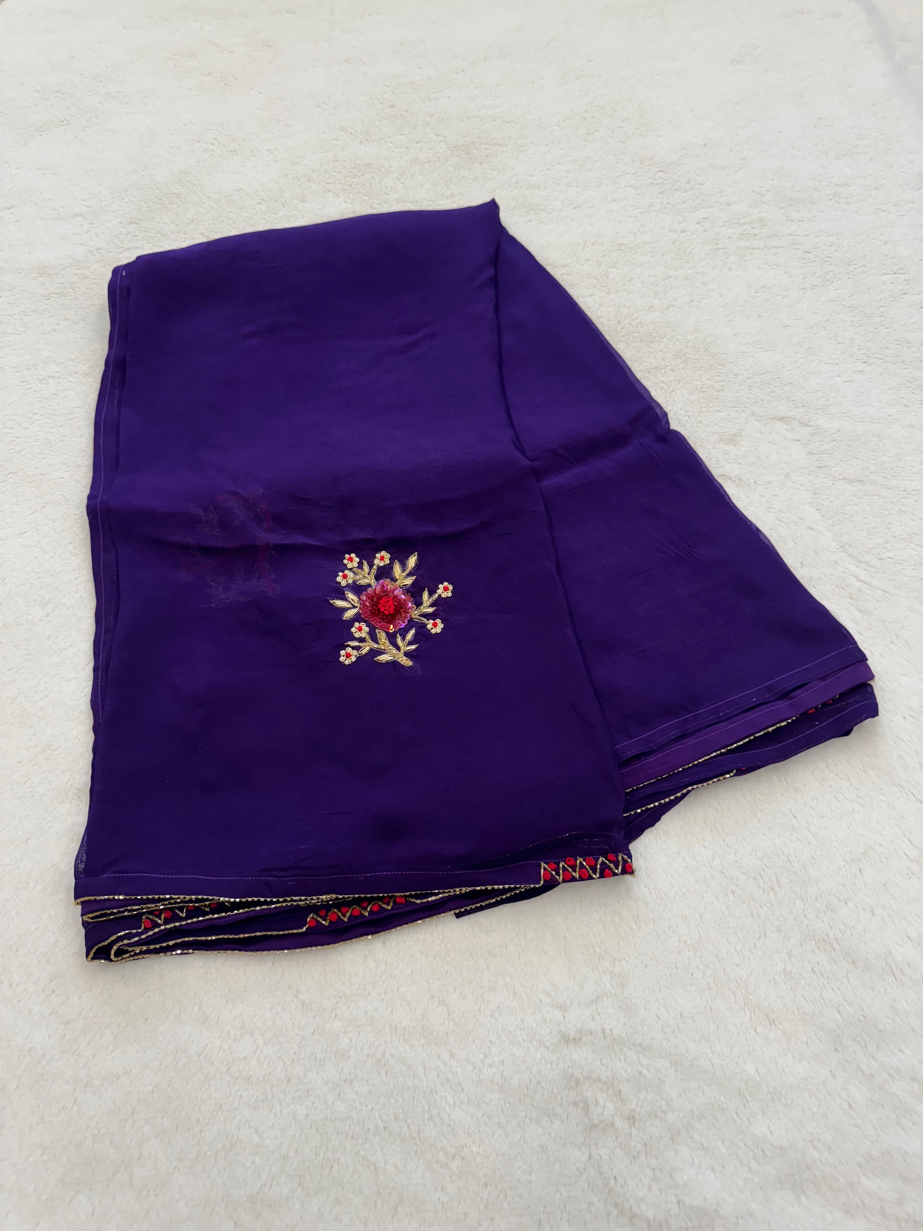 Rajni Handwork Saree