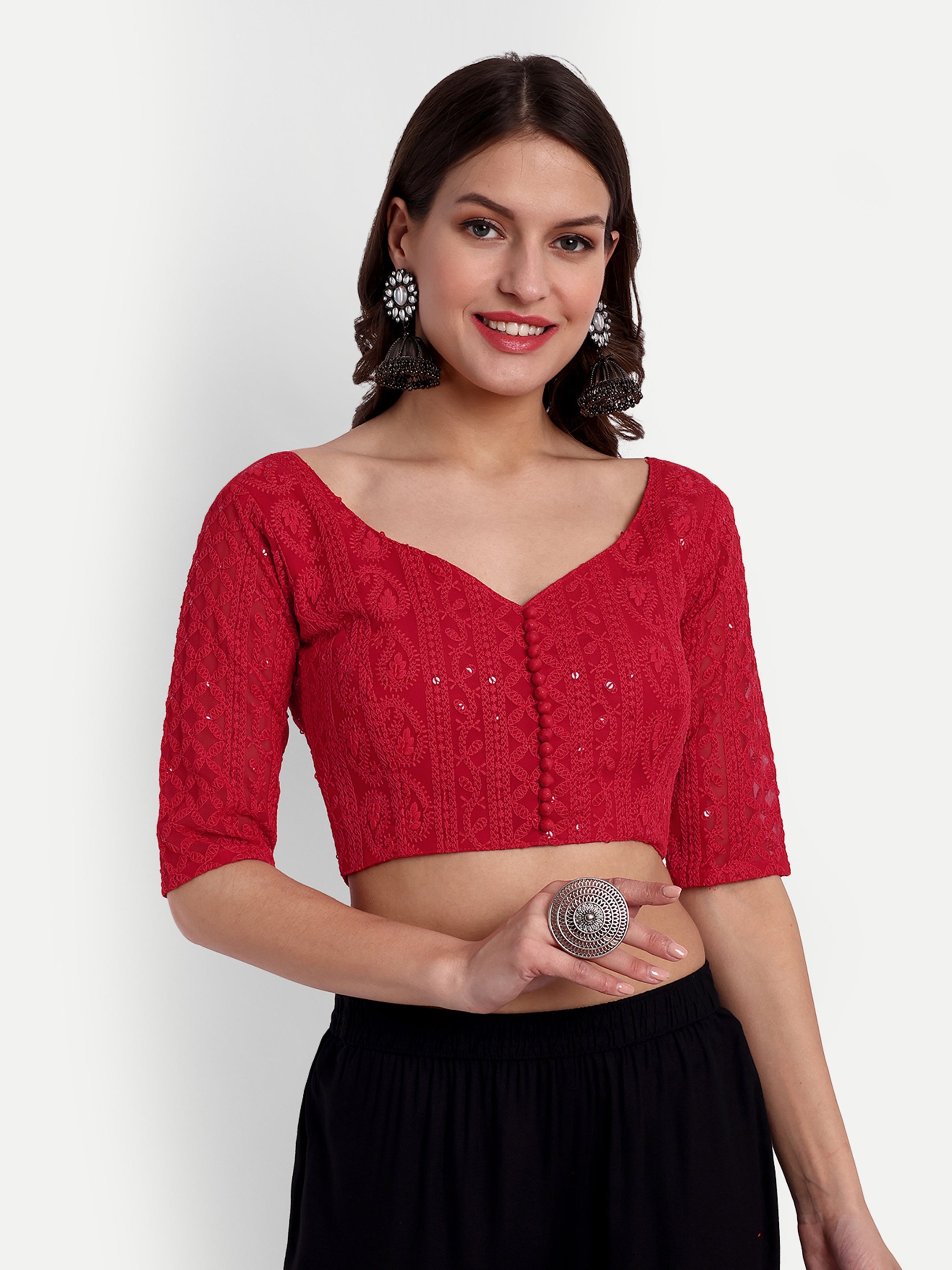 Aneri Sleeve Lakhnavi Blouse