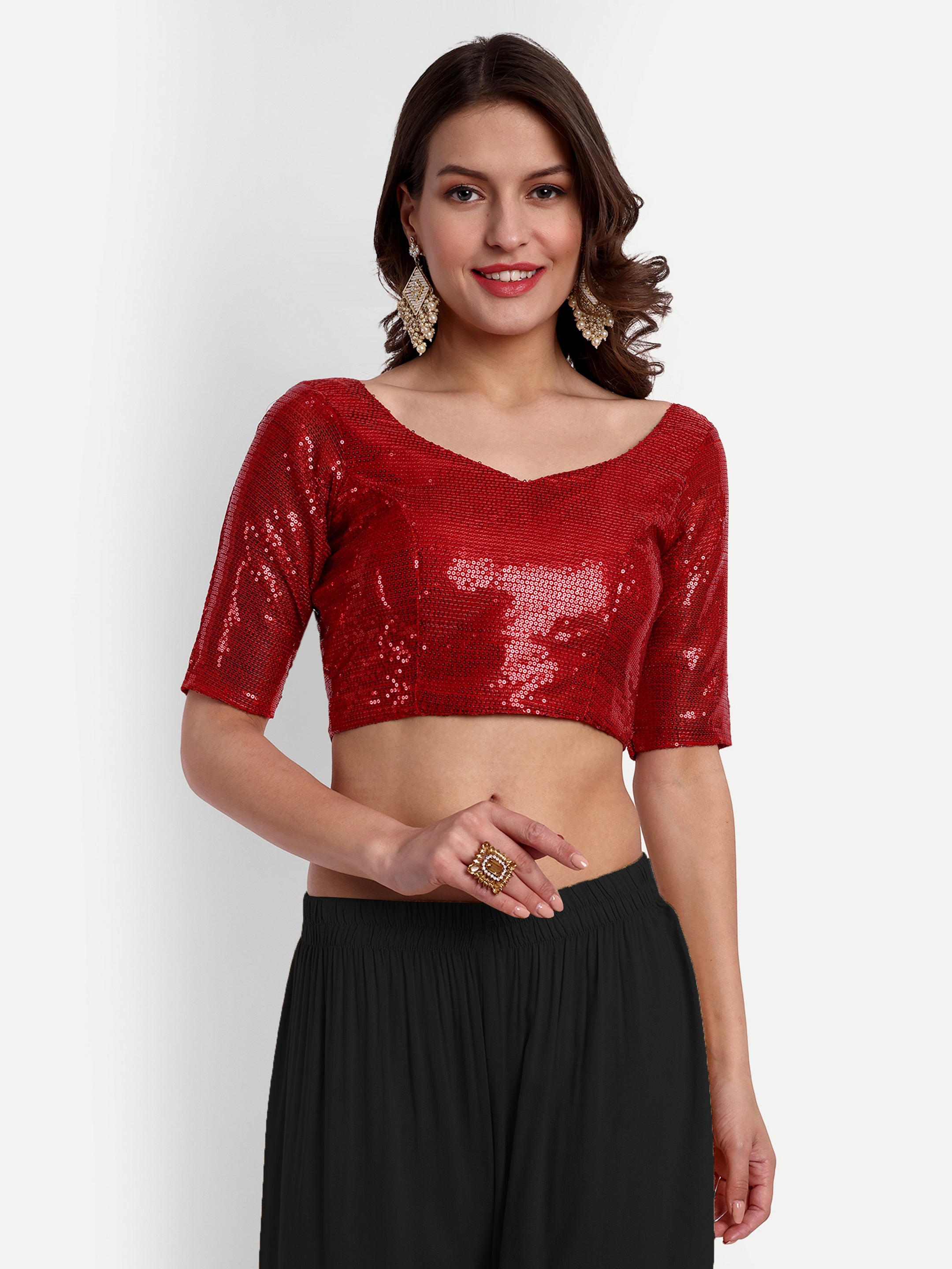 Red sequin Blouse