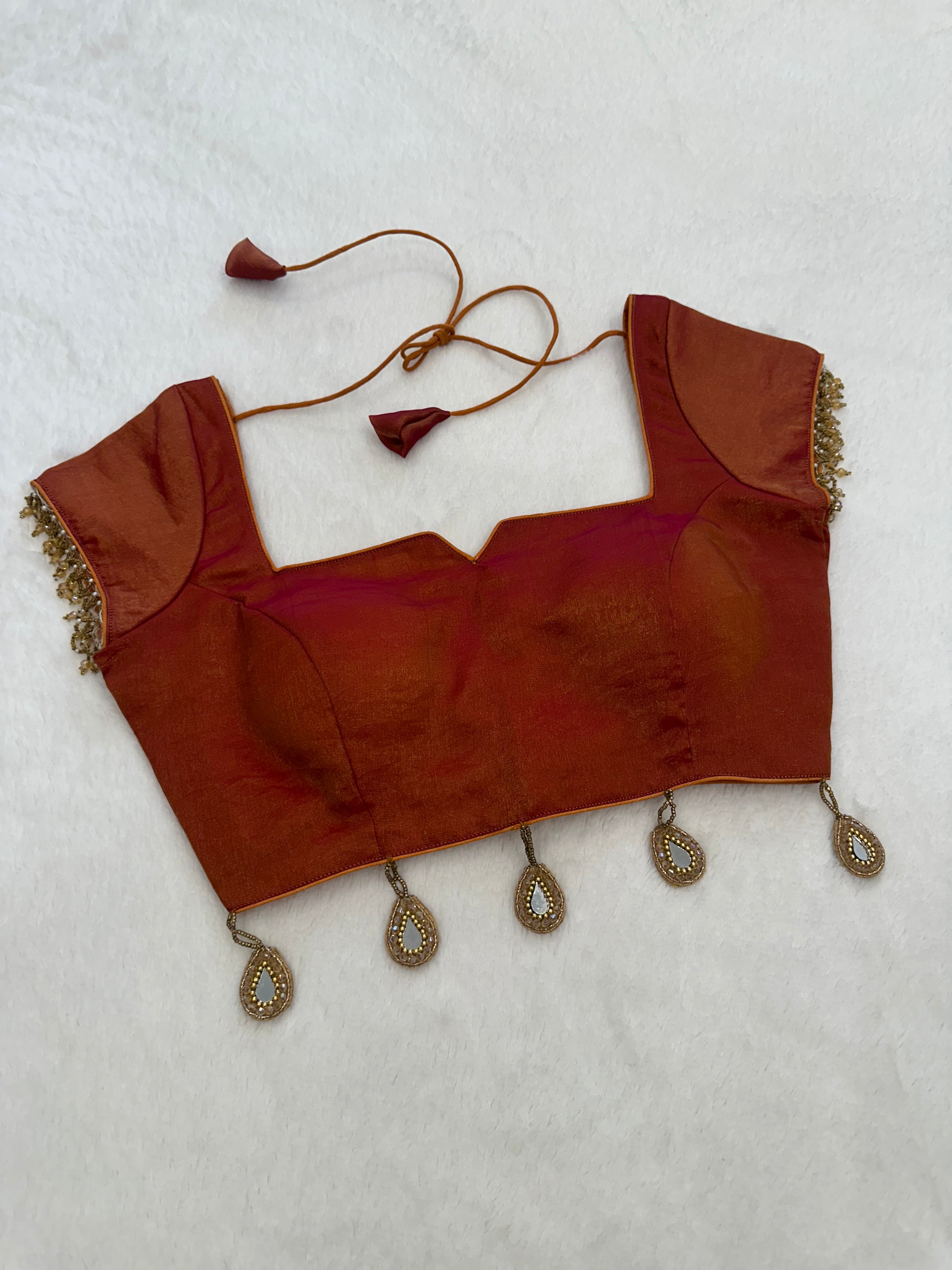 Rust Brown blouse