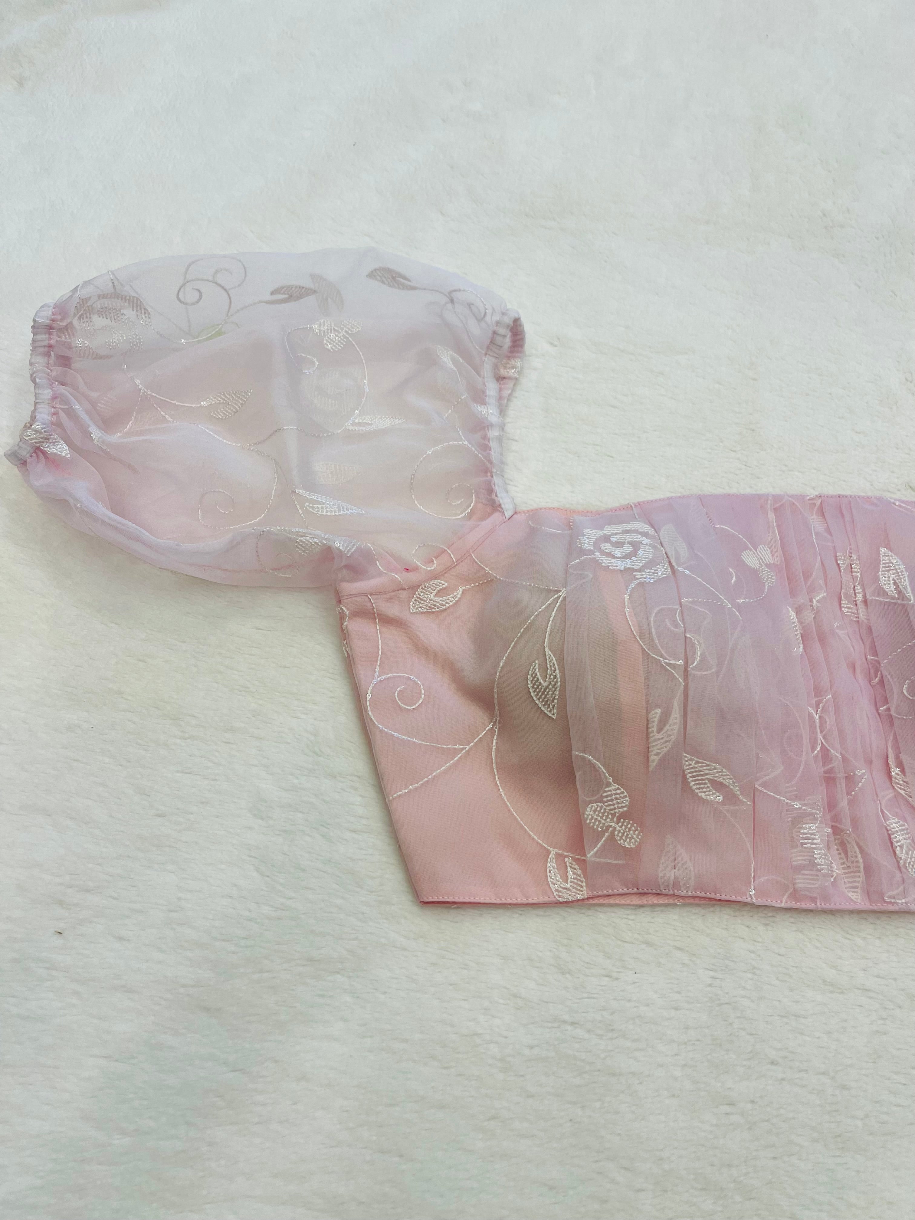 Pastel Pink Ballon Blouse