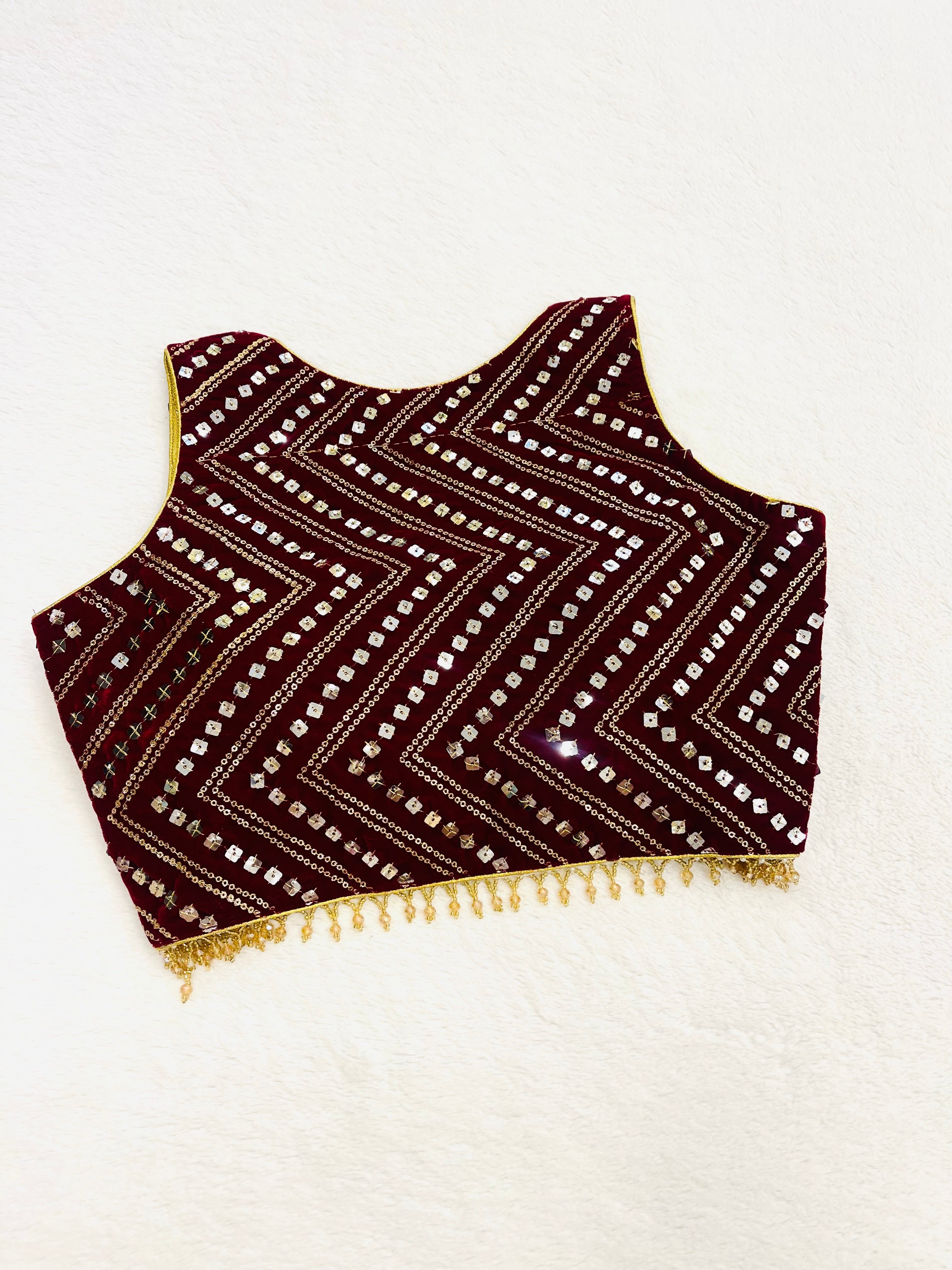 Maroon Gulab Blouse