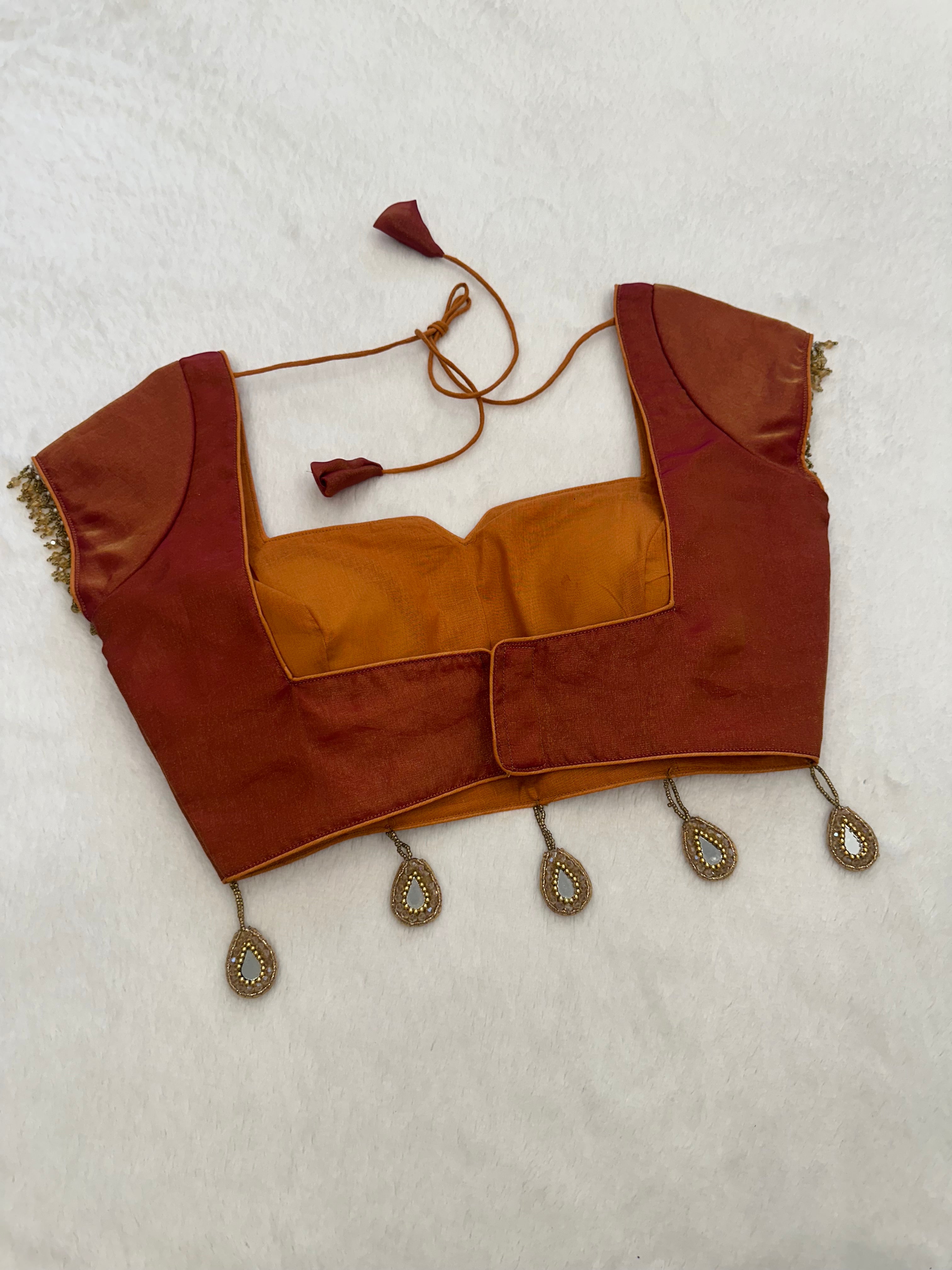 Rust Brown blouse