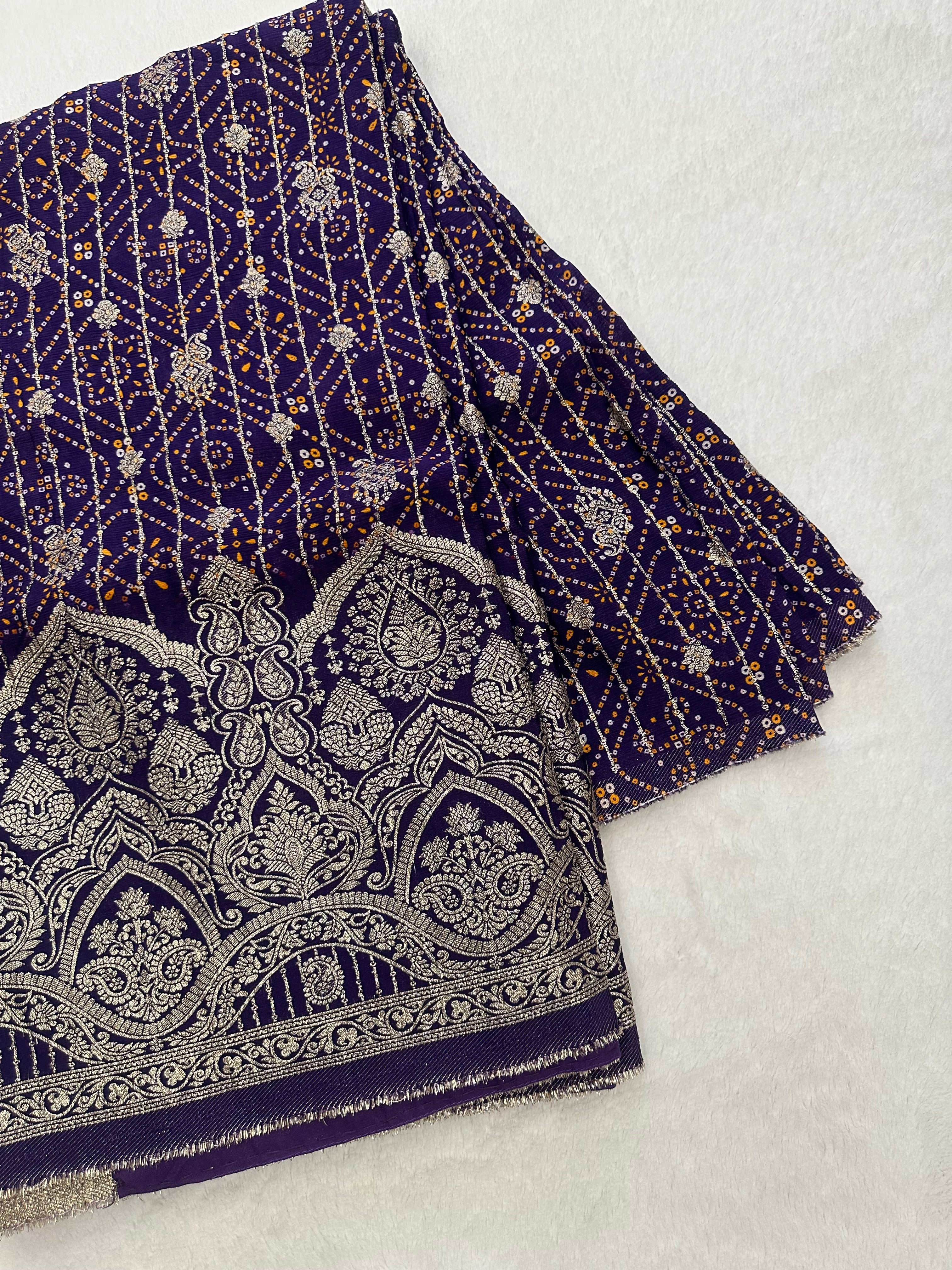 Purple Zari Saree