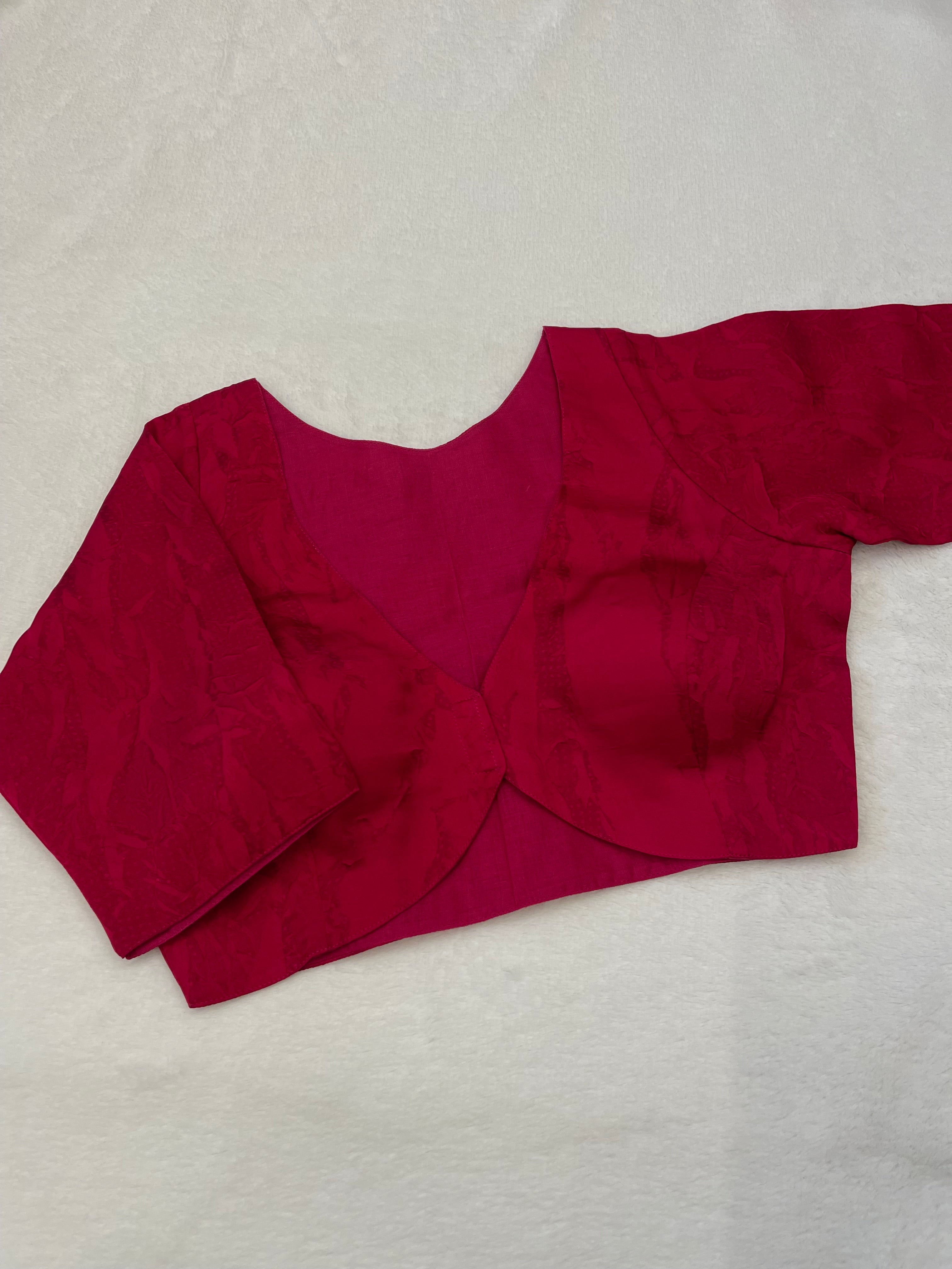 Sunehari Dark Pink Blouse