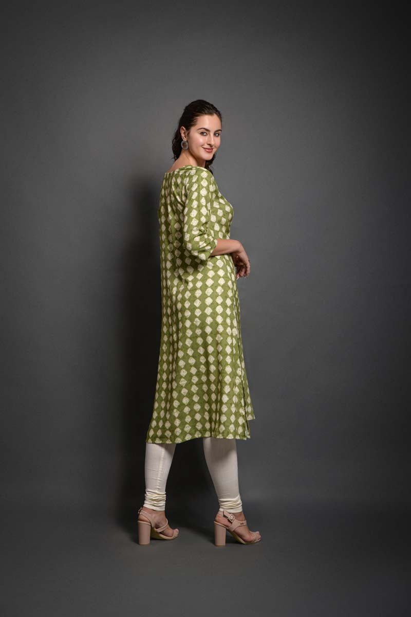 Gahana green kurta