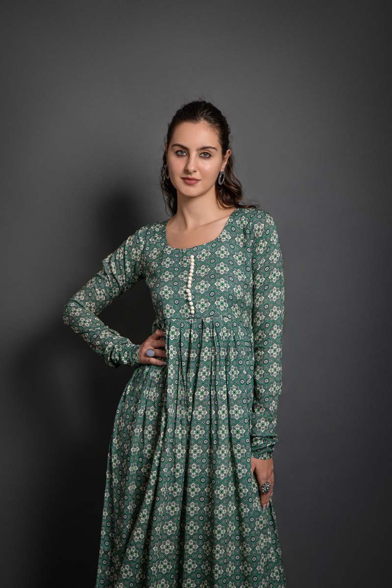 Jeevika green gown