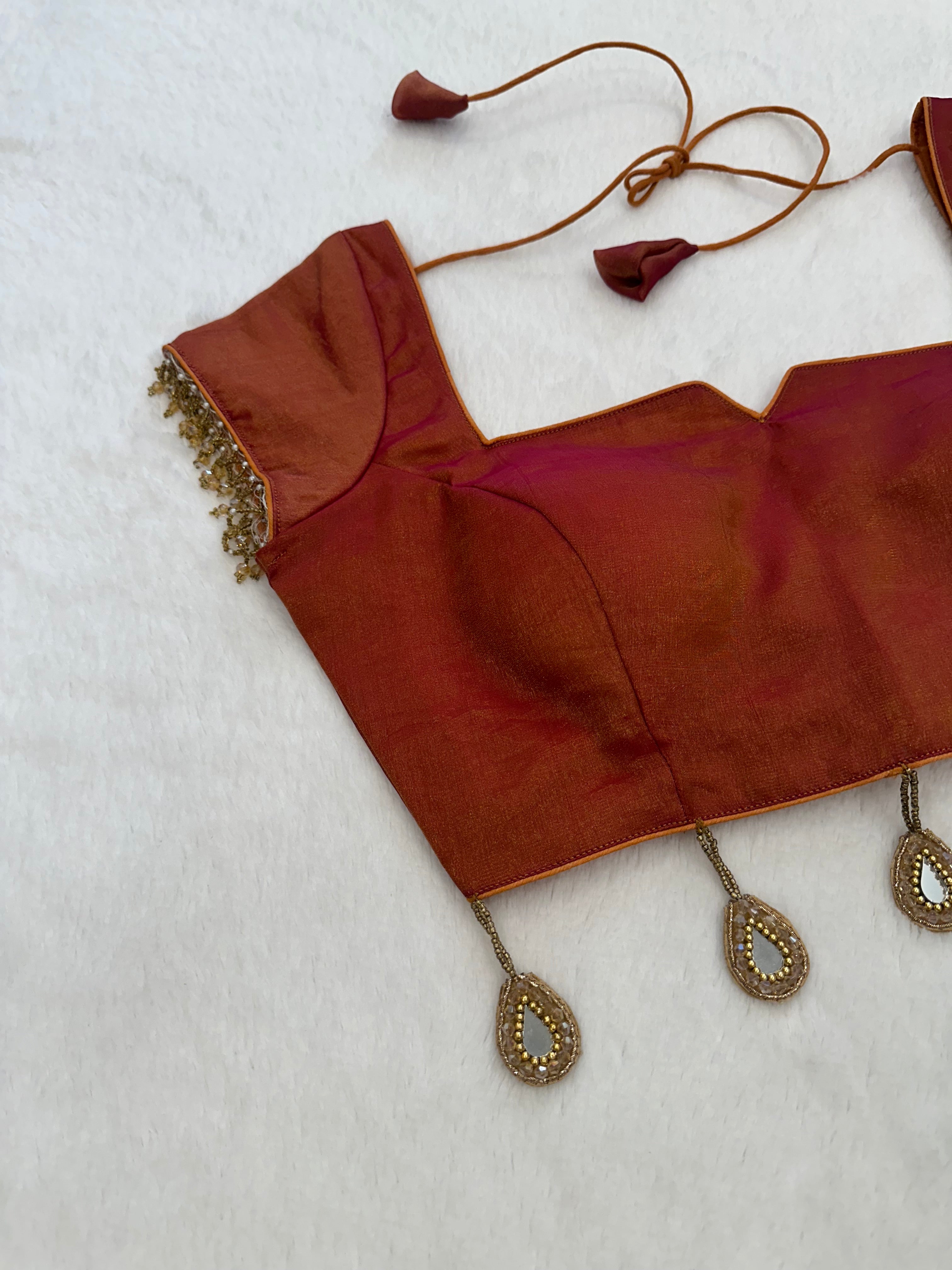 Rust Brown blouse