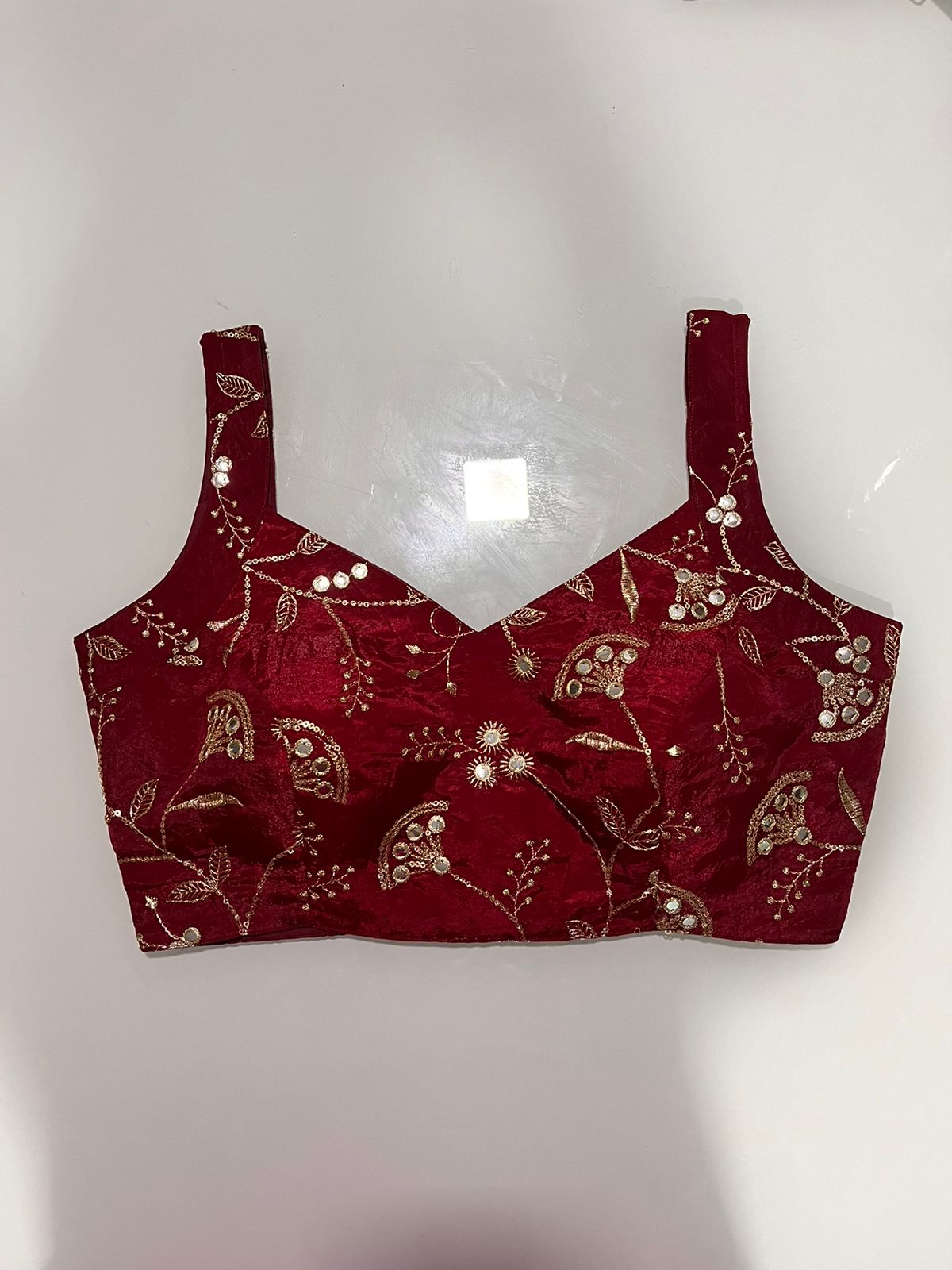 Kashish Maroon Blouse